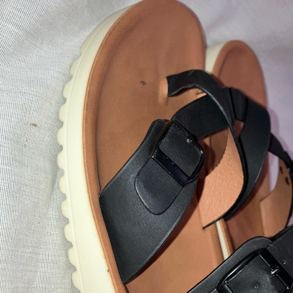 Los Cabos women’s Nin Black Double adjustable Strap Sandals size 40  (9- 9.5) - Picture 10 of 13